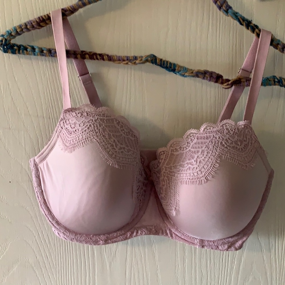 Dream Angels lined Demi bra in violet and lace